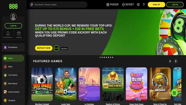 888 Casino casino screenshot